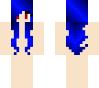 blue haired girl base