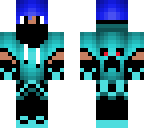 blue minecraft skin for boy's