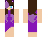 purple girl in a dress