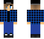blue flannel girl