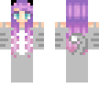 cute grey cat girl fixed