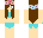 flower beach girl