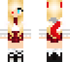 her uniform with ears and tail