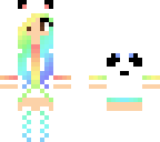 rainbow panda girl