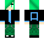 random green and blue boy