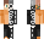 half skeleton halloween dude