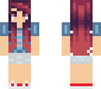 maroon haired beuaty