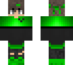 my skin green