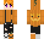 pumpkin girl with short hair