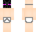 baby with enderman mask
