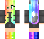 cute rainbow hair girl