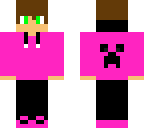 pink creeper hoodie