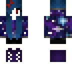 vampire galaxy girl with blue hair