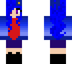british blue hair girl