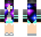 galaxy hair girl