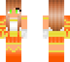 orange armor girl