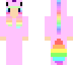 pastel unicorn onesie chibi girl