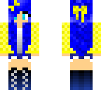 pretty blue hair girl