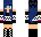 blue hair girl hui
