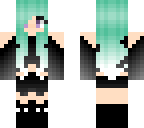 cute blue hair girl