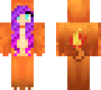 cute charmander girl with purple hair