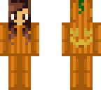 halloween pumpkin girl skin