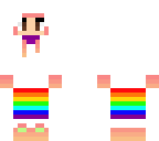 rainbow pants and hair