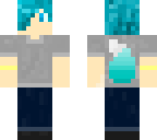 blue hair fox boy