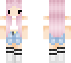 cute pink hair girl