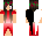 demon angel wings red dress