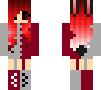 red and grey bunny goul girl
