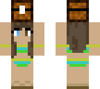 bikini holding chest