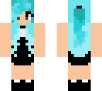 blue hair twin girl
