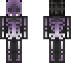 spooky lavender skeleton
