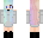 girl with rainbow hair