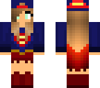 super girl with cap