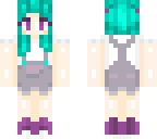 aqua hair girl