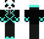 blue panda in hoodie