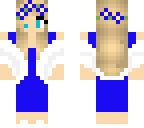fancy girl blue flower