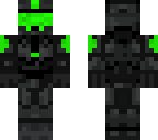 black and green soldier