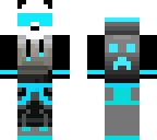 ligth blue panda