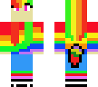 rainbow wolf girl