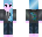 blue haired hoodie chibi