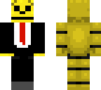 golden freddy in a suit