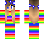 rainbow jacket girl