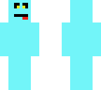 blue derp with yellow eyes