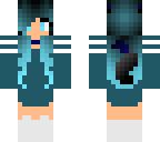 blue werewolf girl