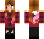 girl with red flannel
