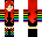 neon rainbow girl