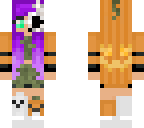 pumpkin skeleton girl